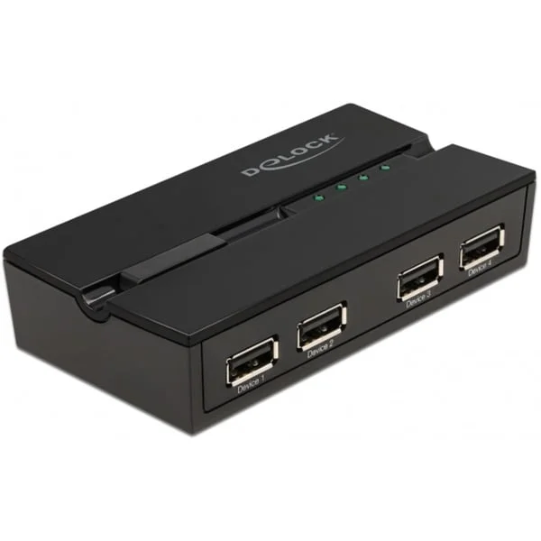 DeLOCK USB 2.0 Switch für 4 PC an 4 Geräte, USB-Switch