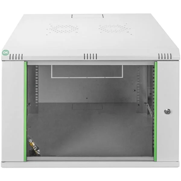 Digitus Wandgehäuse Dynamic Basic Serie - 600x600 mm (BxT), IT-Schrank (hellgrau, 7 Höheneinheiten)