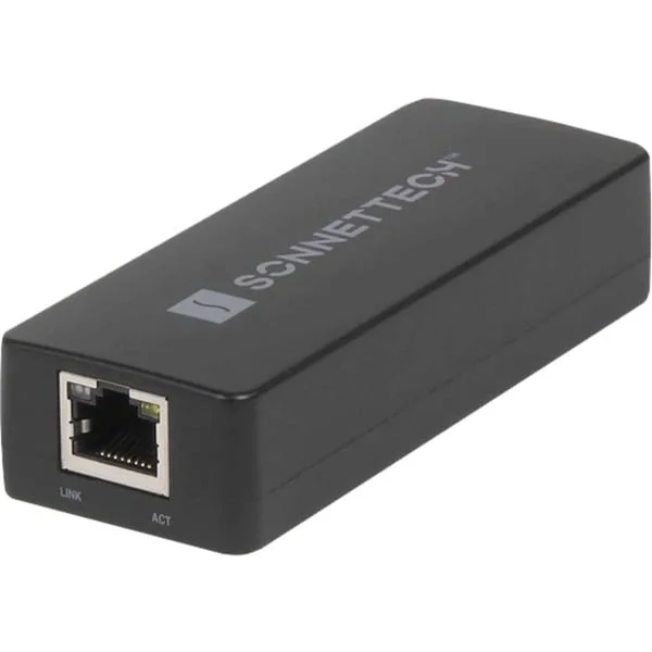 Sonnet Thunderbolt AVB Gigabit Ethernet Adapter für Macs (schwarz, 50cm)