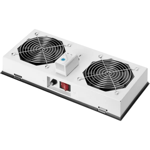 Digitus Lüftermodule für 19" IP55 Wandgehäuse, Lüfterbaustein (grau, 2 Lüfter)
