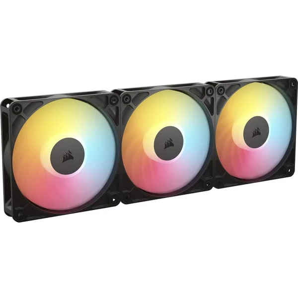 Corsair RS120-R ARGB, Gehäuselüfter (schwarz, 3er Pack, Reverse, 120 mm)