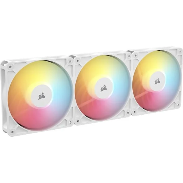 Corsair RS120-R ARGB, Gehäuselüfter (weiß, 3er Pack, Reverse, 120 mm)