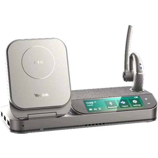 Yealink BH71 Workstation Pro, Headset (schwarz, Bluetooth-Headset-System mit Workstation, USB-Dongle, Lade-Etui)