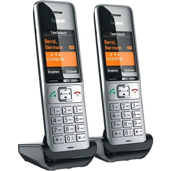 Gigaset COMFORT 500HX Duo, Mobilteil (silber/schwarz, 2 Mobilteile)