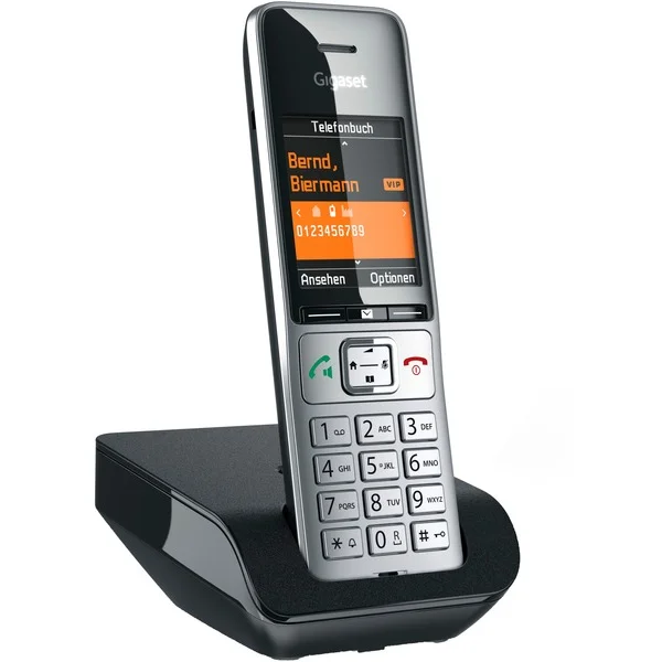 Gigaset COMFORT 500, analoges Telefon (silber/schwarz)