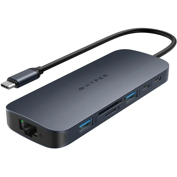 HyperDrive Next 11 Port USB-C Hub, Dockingstation (dunkelblau, USB-C, HDMI, USB-A)