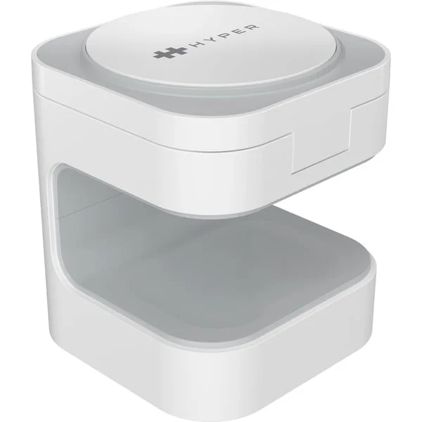 Hyperjuice Qi2 3-in-1 Magnetische Ladestation (weiß)