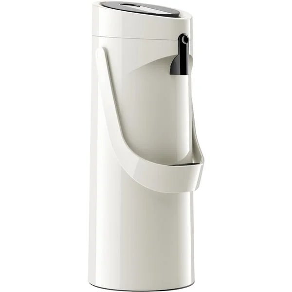 Emsa PONZA Pump-Isolierkanne 1,9 Liter (weiß (glänzend), Comfort Press)