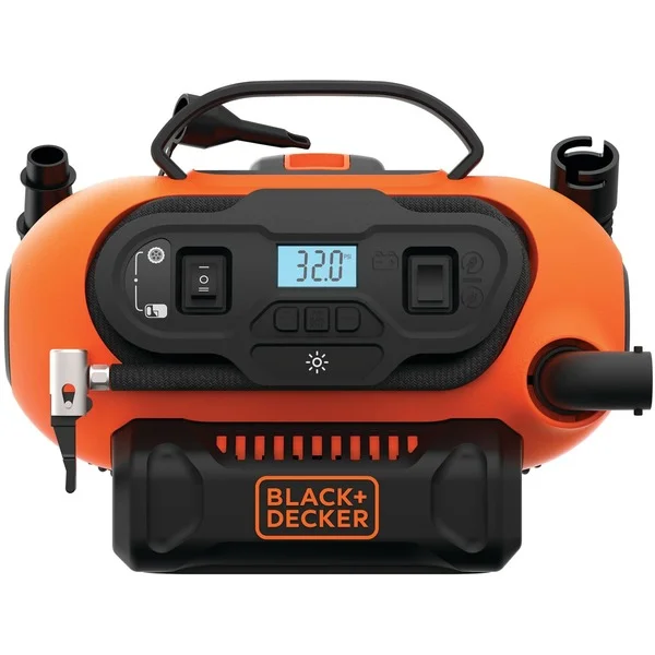 BLACK+DECKER Akku-Kompressor BDCINF18N, 18Volt, 11bar, Luftpumpe (orange/schwarz, ohne Akku und Ladegerät)
