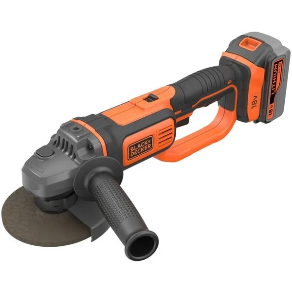 BLACK+DECKER Akku-Winkelschleifer BCG720M1, 18Volt (schwarz/orange, Li-Ionen Akku 4Ah)