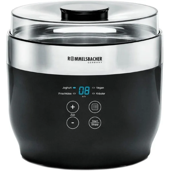 Rommelsbacher JG 80 "Jona", Joghurtbereiter (schwarz/edelstahl)