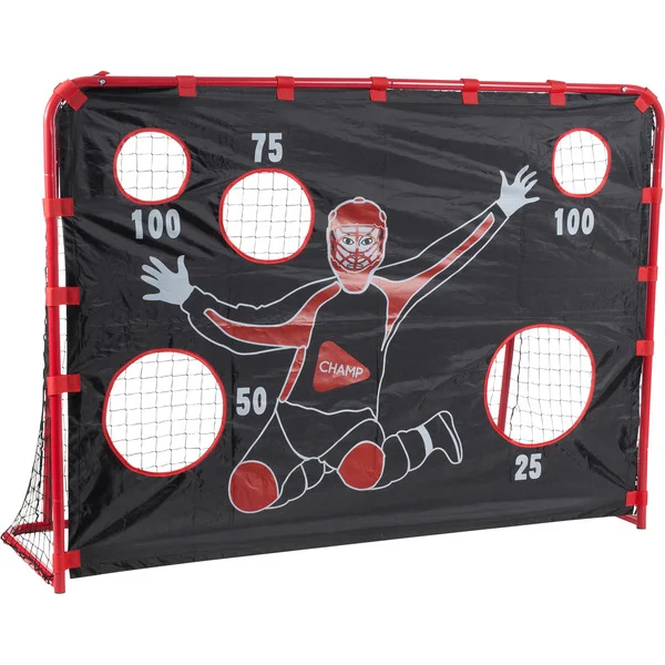 HUDORA Floorballtor mit Torwand, Hockeytor (rot)