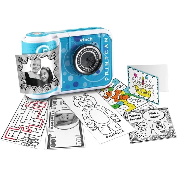 VTech KidiZoom Print Cam, Digitalkamera (azurblau)