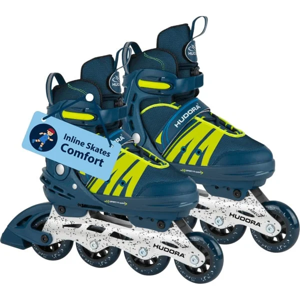 HUDORA Inline Skates Comfort Gr. 29-34, Inline-Skates (blau/gelb)