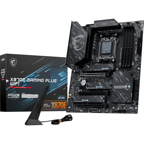 MSI X870E GAMING PLUS WIFI, Mainboard (schwarz)