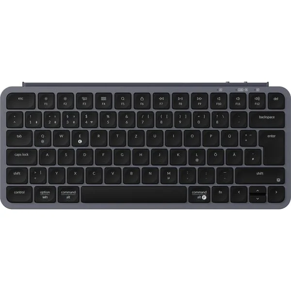 Keychron B1 Pro, Tastatur (grau/schwarz, DE-Layout, Scherenmechanik)