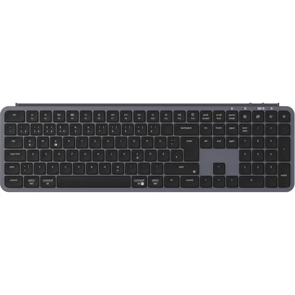 Keychron B6 Pro, Tastatur (grau/schwarz, DE-Layout, Scherenmechanik)