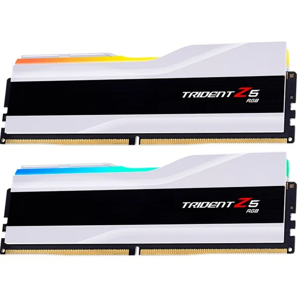 G.Skill DIMM 48 GB DDR5-8000 (2x 24 GB) Dual-Kit, Arbeitsspeicher (weiß, F5-8000J4048F24GX2-TZ5RW, Trident Z5 RGB, INTEL XMP)