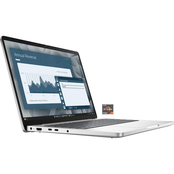 Dell Pro 14 (CYYGK), Notebook (silber, AMD Ryzen AI 7 PRO 350, AMD Radeon 860M, 16 GB DDR5, 1 TB (1 TB SSD), Windows 11 Pro)