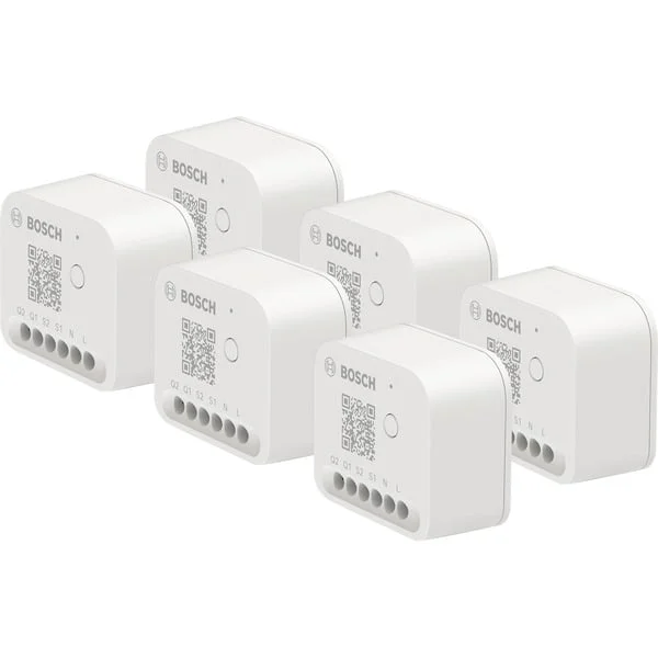Bosch Smart Home Smart Home Licht-/Rolladensteuerung II, Relais (6er Pack)