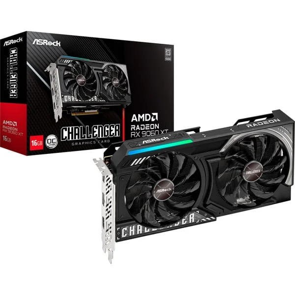 ASRock Radeon RX 9060 XT CHALLENGER OC 16GB, Grafikkarte