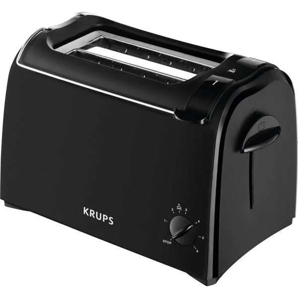 Krups Toaster ProAroma KH1518 (schwarz, 700 Watt, für 2 Scheiben Toast)