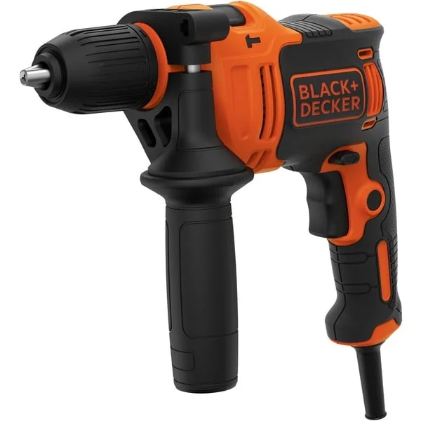 BLACK+DECKER Schlagbohrmaschine BEH710-QS (orange/schwarz, 710 Watt)