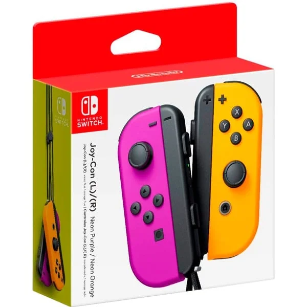 Nintendo Joy-Con 2er-Set, Bewegungssteuerung (neon-lila/neon-orange)