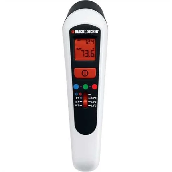 BLACK+DECKER Energiespar-Detektor TLD100, Thermodetektor (weiß/schwarz, 9 Volt)