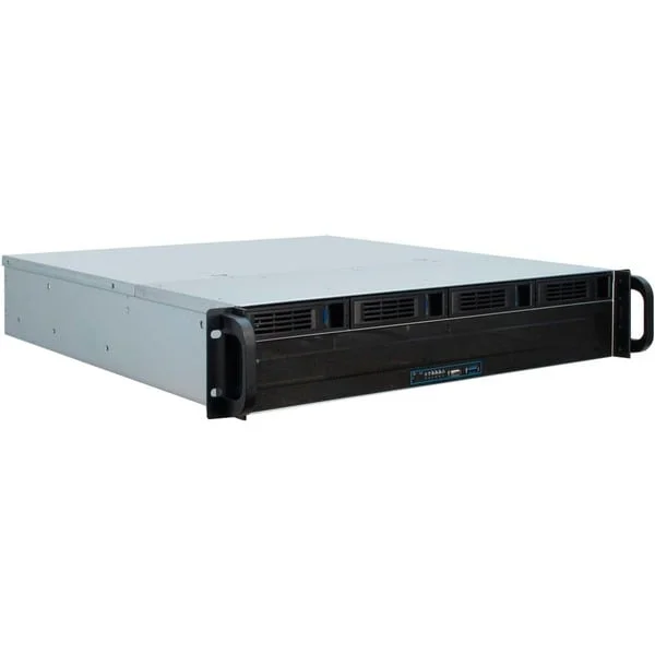 Inter-Tech IPC 2U-2404L SATA, Server-Gehäuse (schwarz, 2 Höheneinheiten)