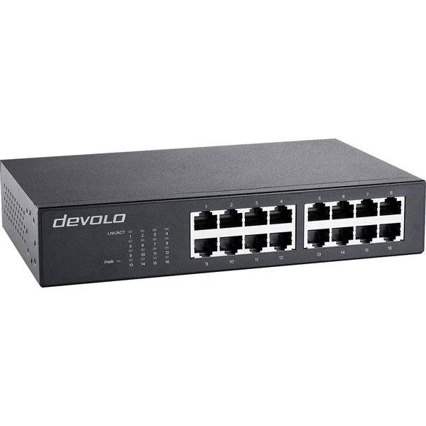devolo Gigabit Ethernet Switch 16 Port 7235 (schwarz)