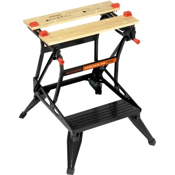 BLACK+DECKER Workmate WM536, Werkbank (schwarz/braun)