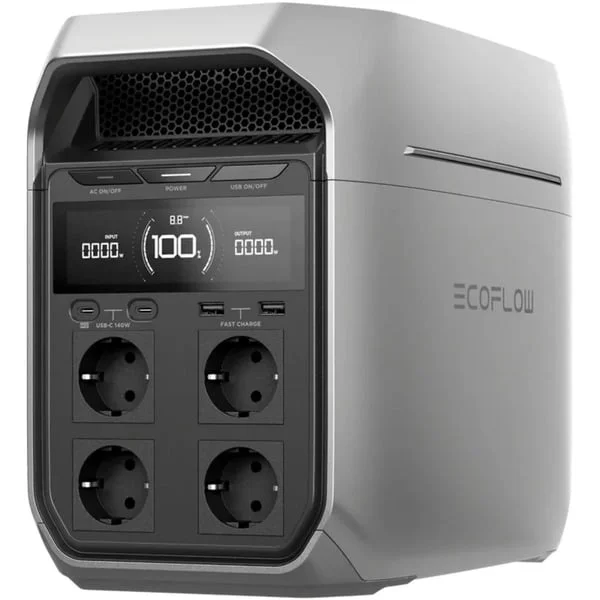 EcoFlow DELTA 3 Plus Tragbare Powerstation, 1024Wh (grau, 1800W)