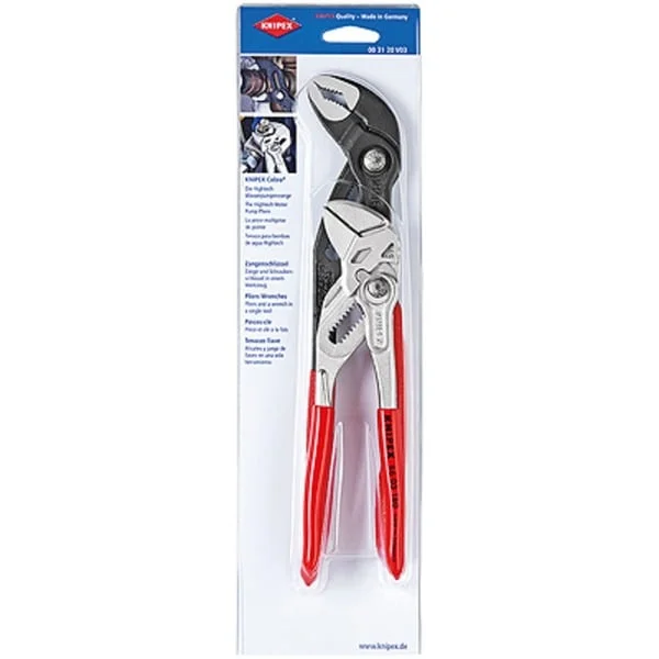 KNIPEX Zangen-Set 003120V03, 2-teilig (rot/schwarz)