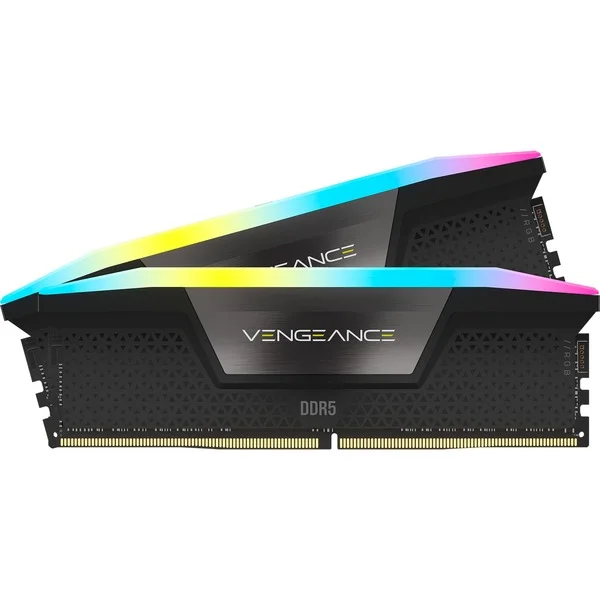 Corsair DIMM 64 GB DDR5-6000 (4x 16 GB) Quad-Kit, Arbeitsspeicher (schwarz, CMH64GX5M4B6000C36, Vengeance RGB, INTEL XMP)