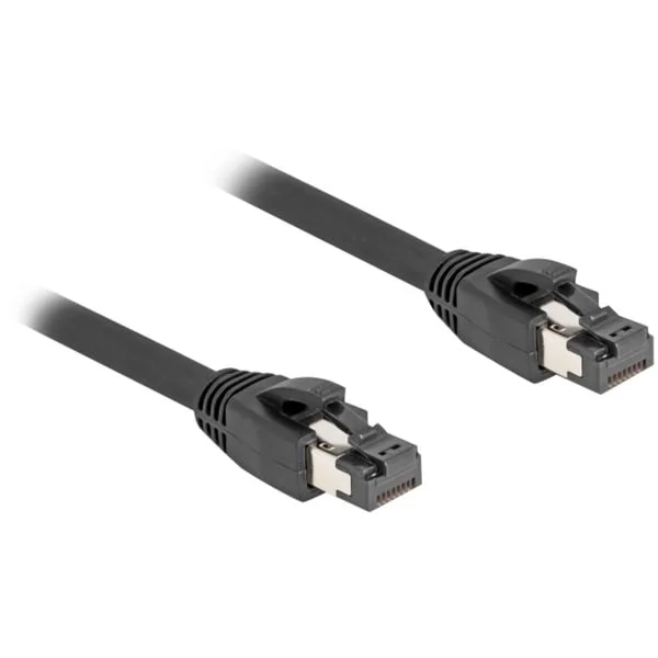 DeLOCK Netzwerkkabel RJ-45 Cat.8.1 S/FTP, bis 40 Gbps (schwarz, 15 Meter)