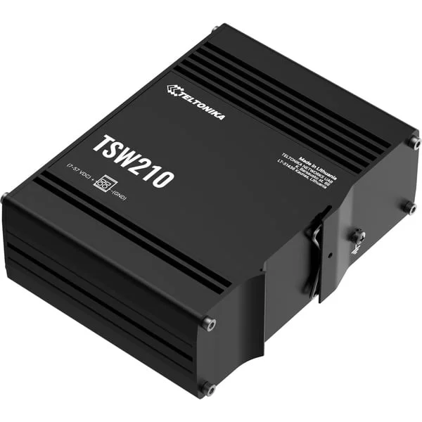 Teltonika TSW210, Switch (schwarz, Industrieller Ethernet Switch)