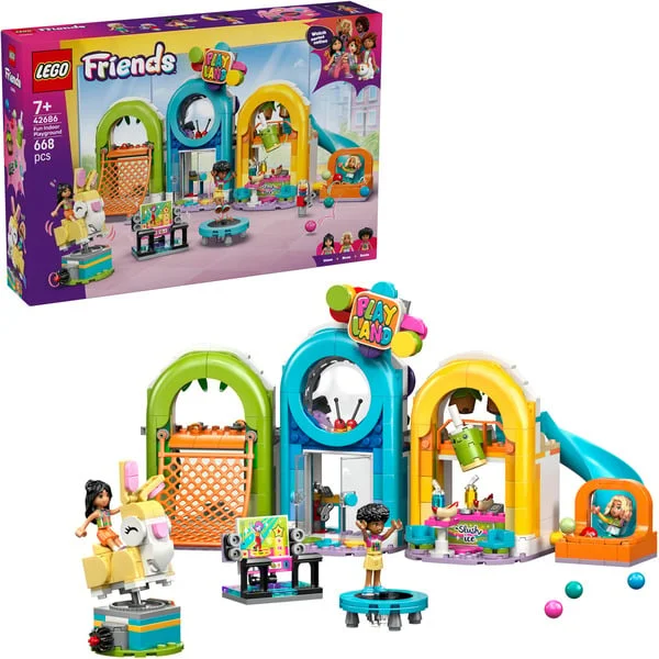 LEGO 42686 Friends Cooler Indoor-Spielplatz, Konstruktionsspielzeug