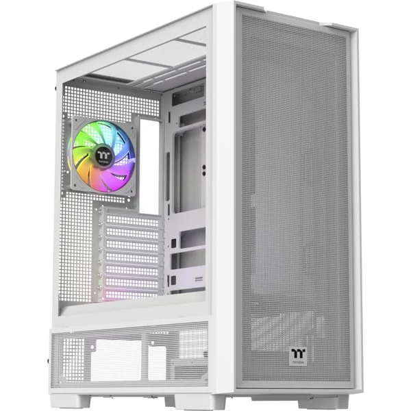 Thermaltake S380 TG ARGB Snow White, Tower-Gehäuse (weiß, Tempered Glass)