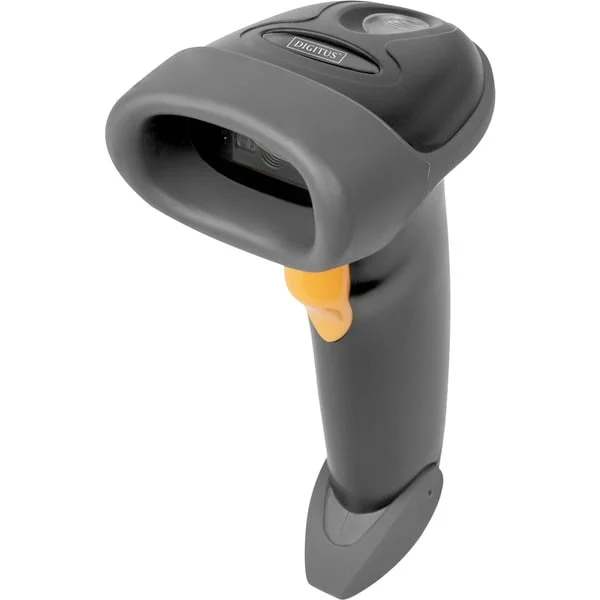 Digitus 2D Barcode Handscanner, Barcode-Scanner (schwarz, mit Halterung, QR-Code kompatibel)