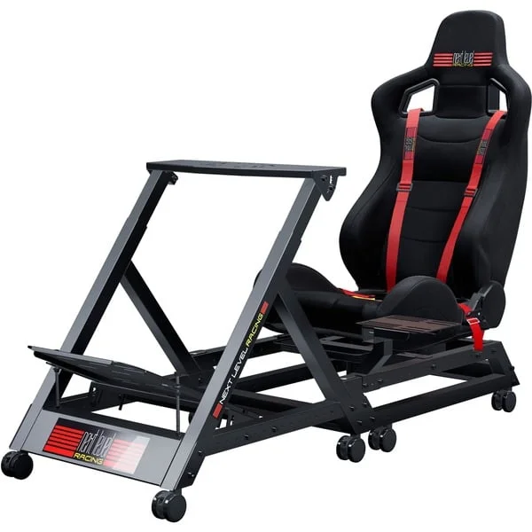 Next Level Racing GTtrack Rennsimulator-Cockpit, Sim Rig (schwarz)