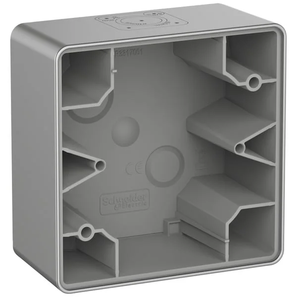 Merten Aufputzgehäuse eineinfach (aluminium, Retail)