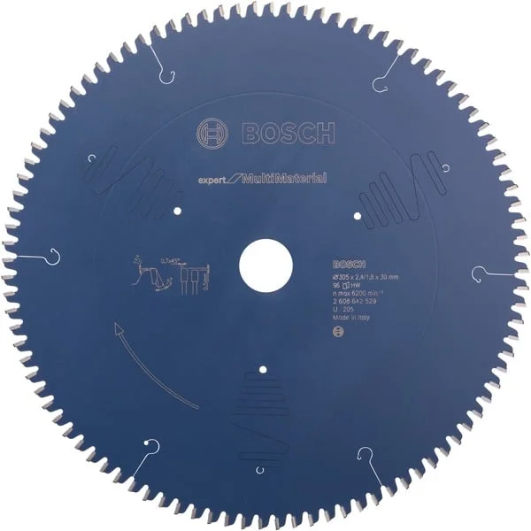 Bosch Professional EXPERT Multi Material Kreissägeblatt, Ø 305mm, 96Z (Bohrung 30mm, für Kapp- & Gehrungssägen)