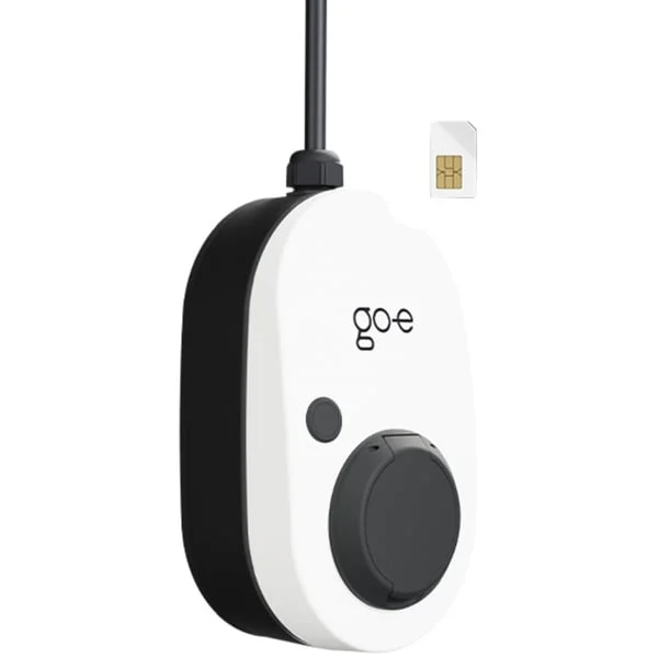 go-e Charger Gemini 2.0, 11 kW (16A 3-phasig), Wallbox (weiß/schwarz, ohne Kabel, 4G/LTE)