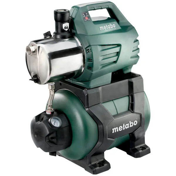 Metabo HWW 6000/25 Inox (600975000) Hauswasserwerk, Pumpe (schwarz/grün, 1300 Watt)