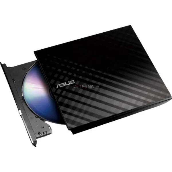 ASUS SDRW-08D2S-U Lite, externer DVD-Brenner (schwarz (glänzend), USB 2.0, M-DISC, Retail)