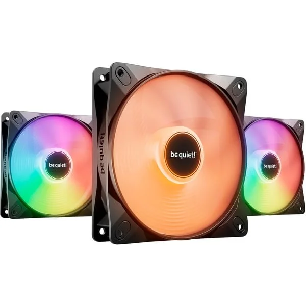 be quiet! Light Wings LX 120mm PWM Triple Pack, Gehäuselüfter (schwarz, 3er Pack, 120 mm)