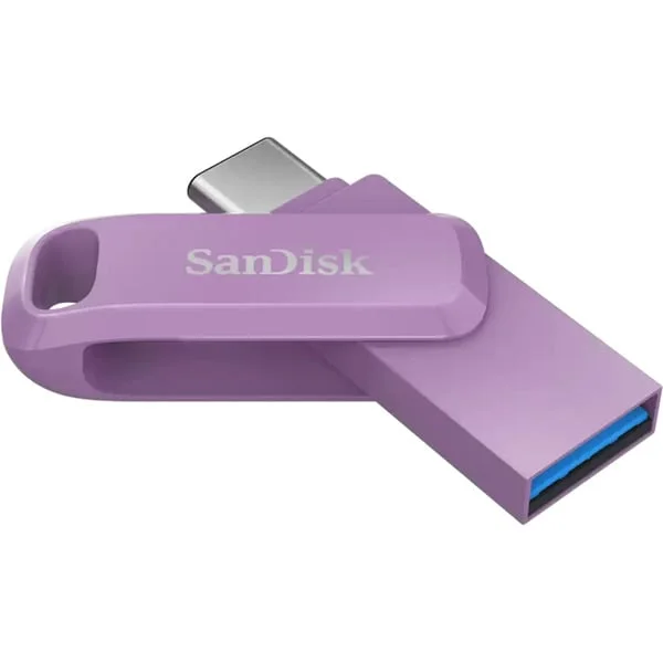 SanDisk Ultra Dual Drive Go USB Type-C 512 GB, USB-Stick (lila, USB-A 3.2 Gen 1, USB-C 3.2 Gen 1)