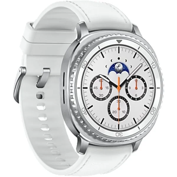 Samsung Galaxy Watch8 Classic, Smartwatch (weiß, 46mm, Bluetooth, Hybrid-Armband, B-Ware)