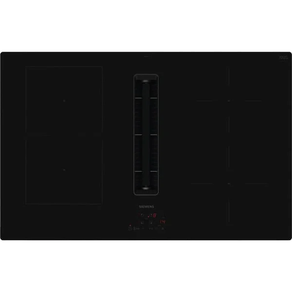 Siemens ED811BGA6, Autarkes Kochfeld (schwarz, 80 cm, mit integriertem Dunstabzug)